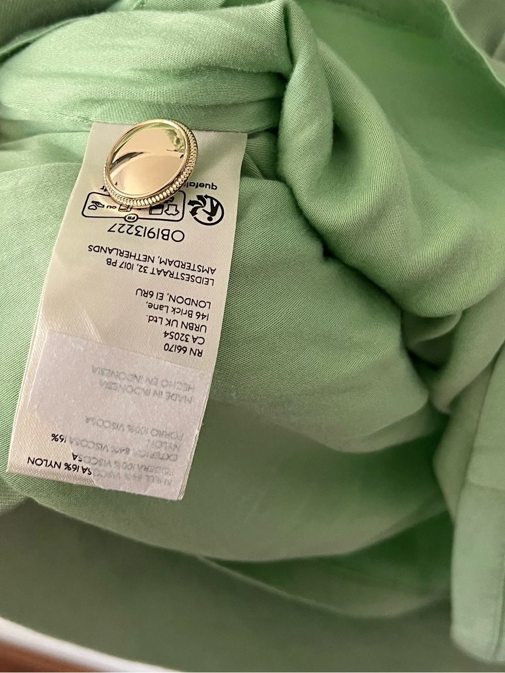 NWT Maeve Anthropology Green Sleeveless Button-Front Mini Dress Sz MP - Picture 11 of 11